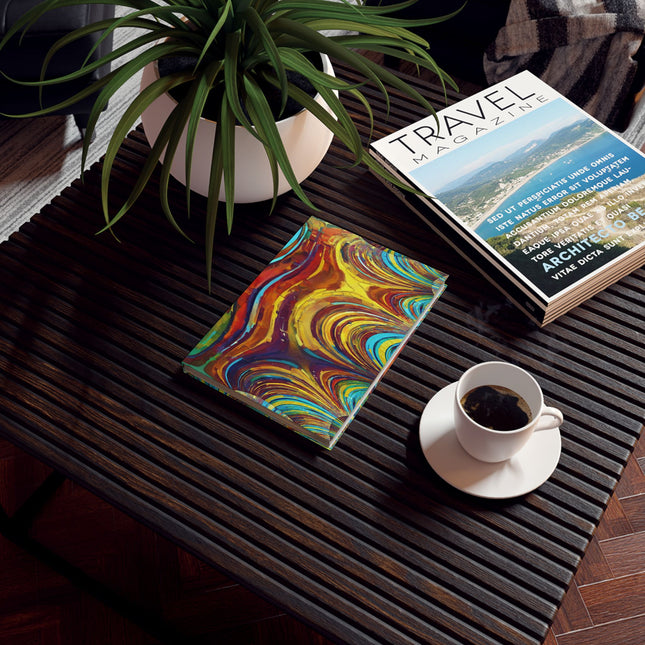 Uzi Spiral Alpha 5.2" x 7.4" Hard Backed Journal with 128 blank pages