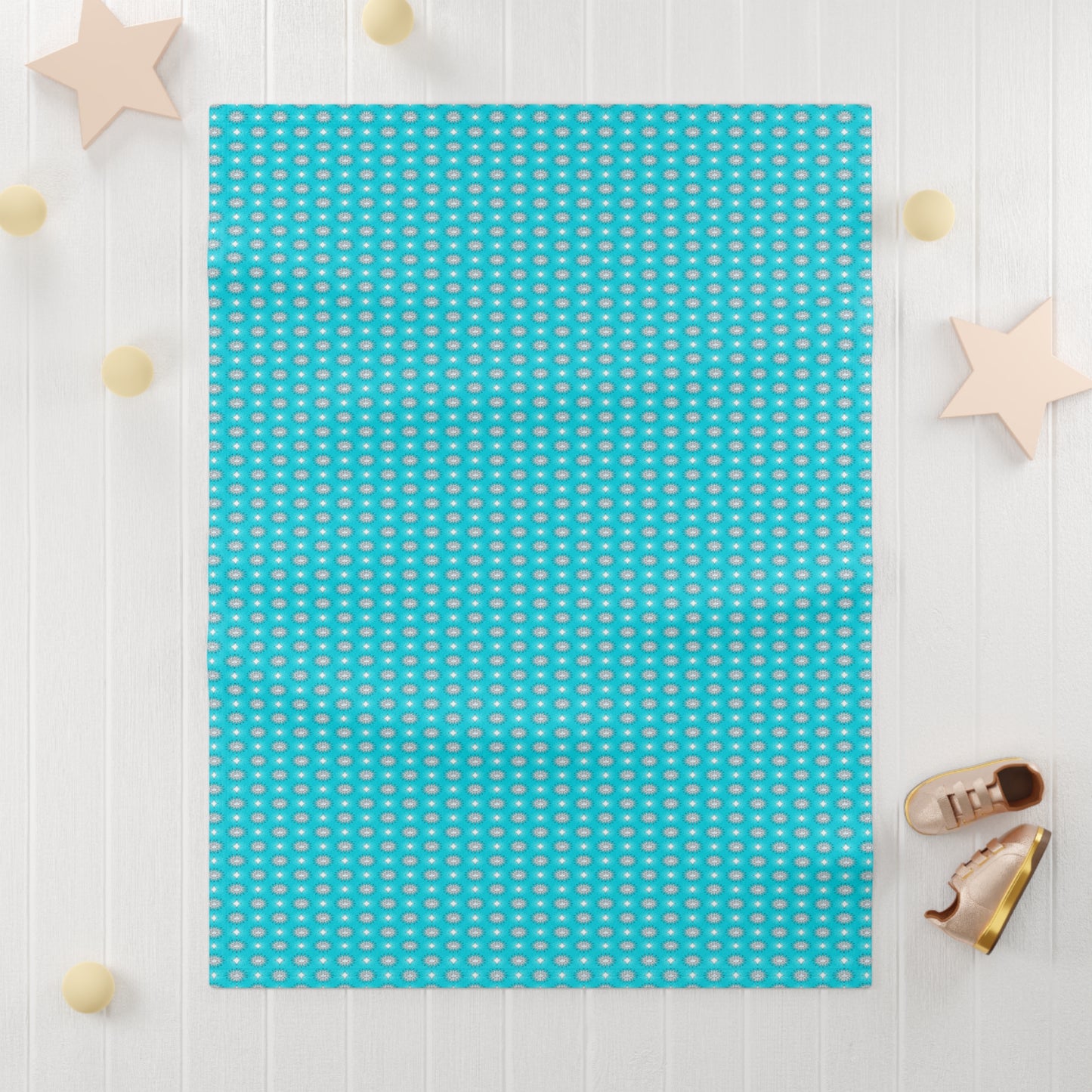 Tif Green Star-crossed Bodies Soft Fleece Baby Blanket, 30" x 40"