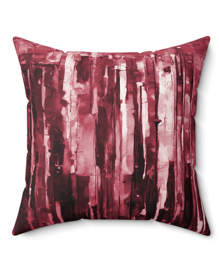 Striped Ruby Pastel 20" x 20" Faux Suede Square Pillow
