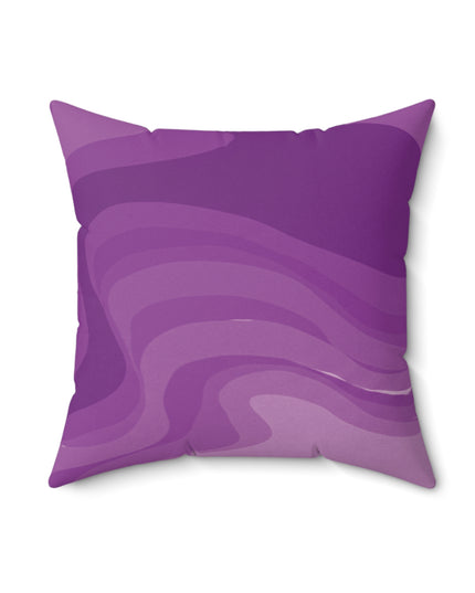 Wavey Purple Wavey 18" x 18" Faux Suede Square Pillow
