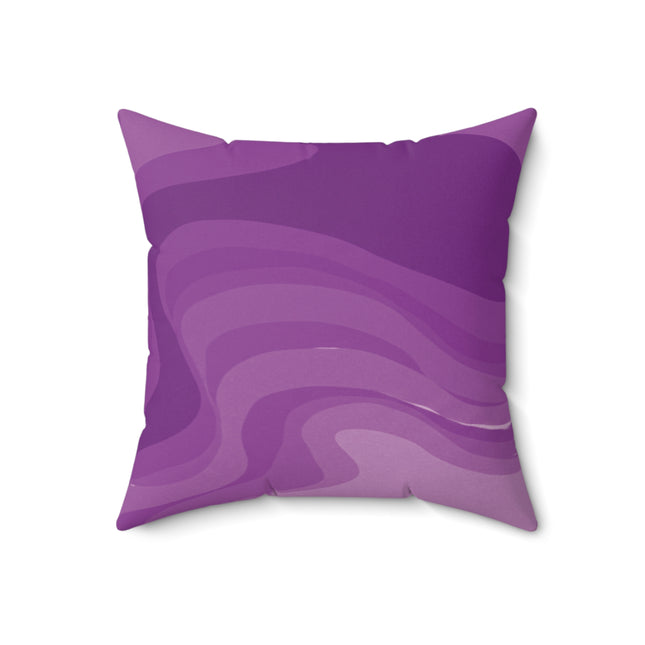 Wavey Purple Wavey 18" x 18" Faux Suede Square Pillow