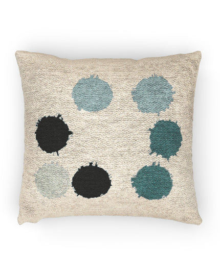 Tif Green Barrel Woven Pillow, 17" x 18"