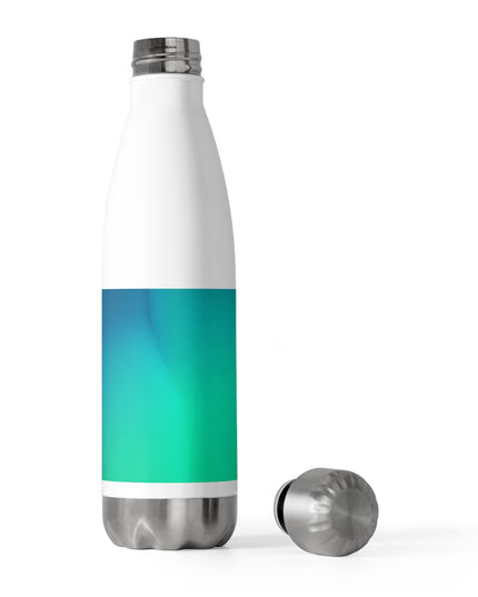 Aquamarine Fade 20oz Insulated White Water Bottle