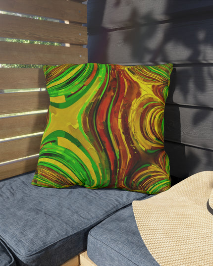 Uzi Spiral Beta Outdoor Pillow, 18" x 18"