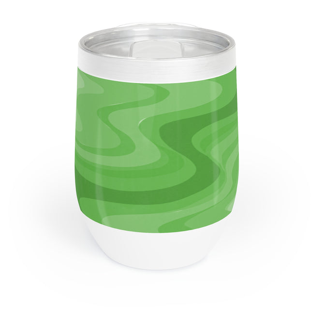 Greenie Meanie Wavey 12 oz Chill Wine Tumbler