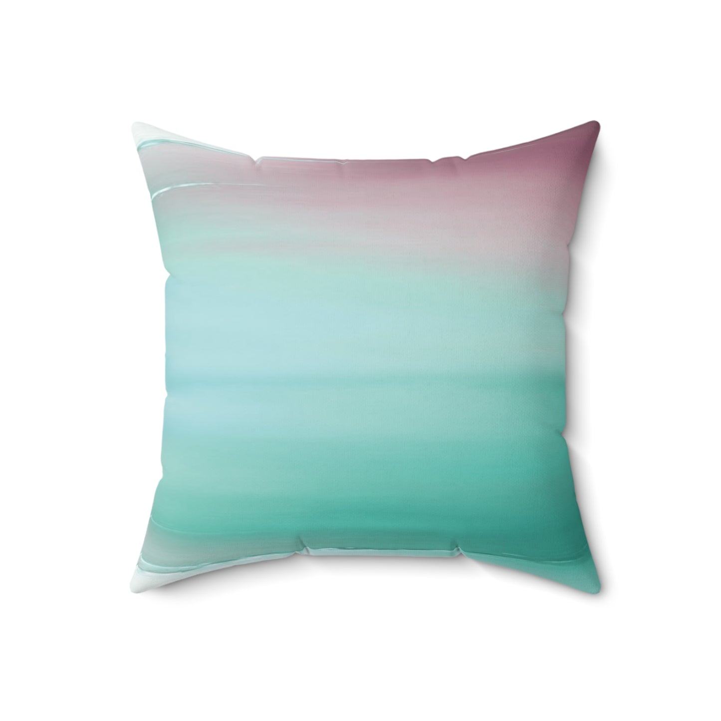 Green Sea Lavender Fog 18" x 18" Faux Suede Square Pillow