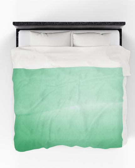 Mint Fade Velveteen Plush Blanket, 60" x 80"