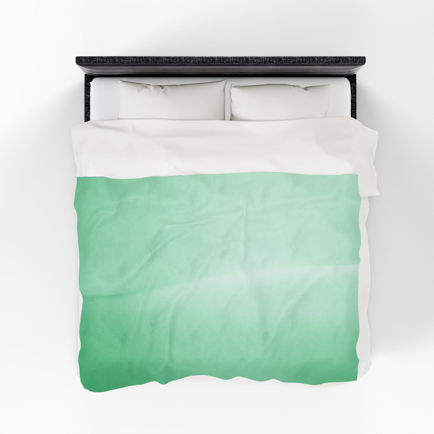 Mint Fade Velveteen Plush Blanket, 60" x 80"