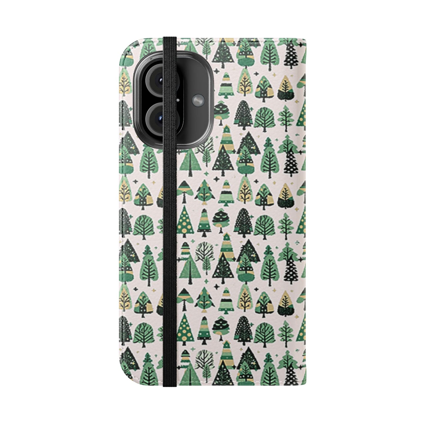 Mini Vintage Green Trees Flip Cases, Iphone 16