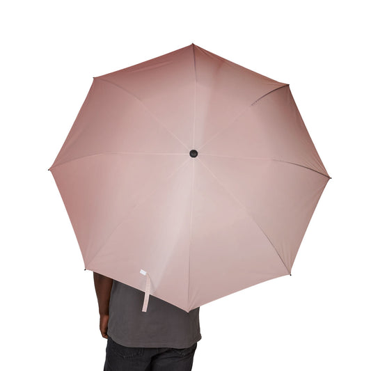 Rose Red Fade Foldable Umbrella - Compact & Chic