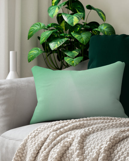 Mint Fade Spun Polyester Lumbar Pillow, 20" x 14"