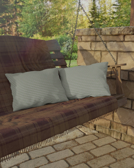 Olive Star-crossed Bodies Outdoor Pillow, 20" x 14"