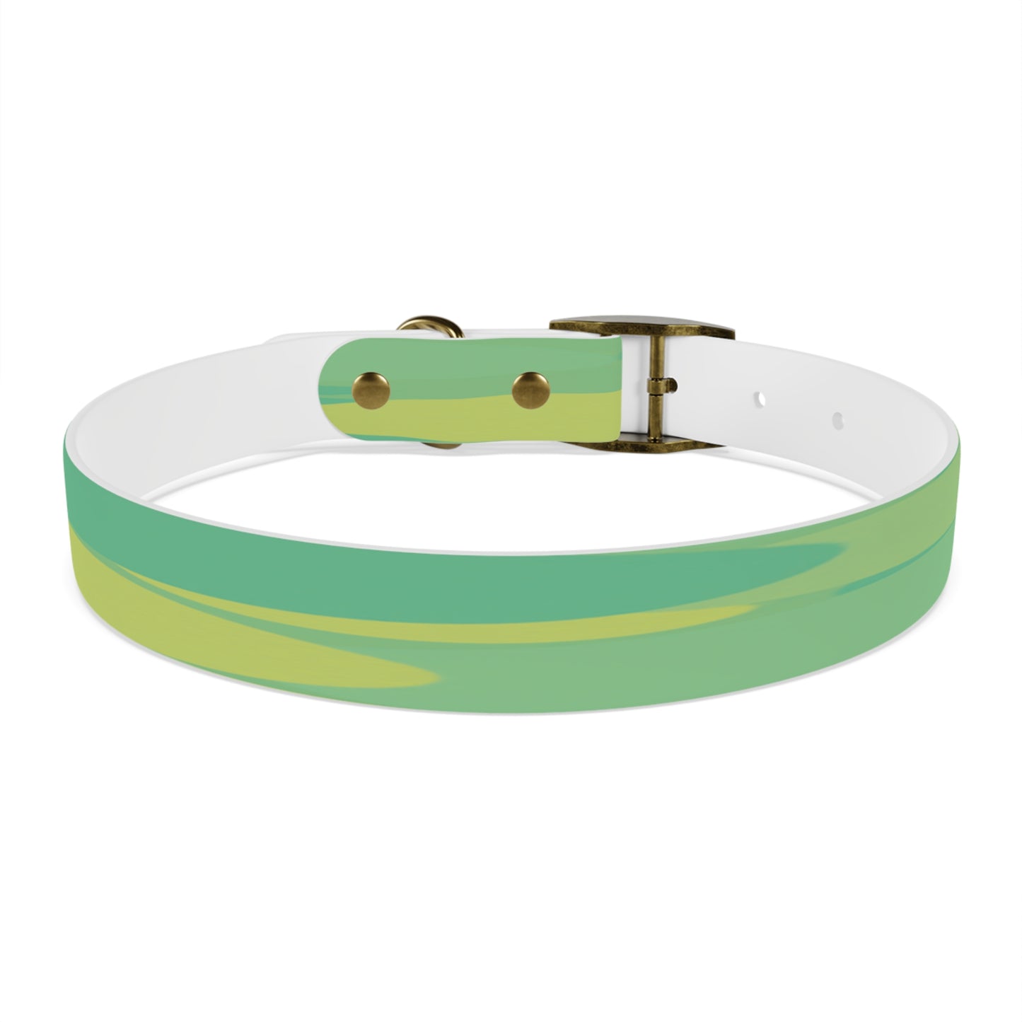 Pastel Green Patches Large Dog Collar