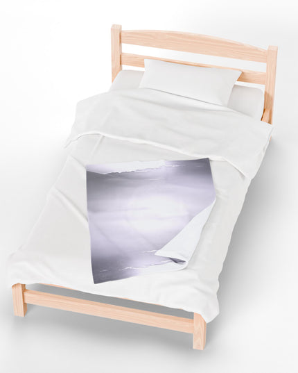 Sephia Sea Dark Fog Velveteen Plush Blanket, 30" x 40"