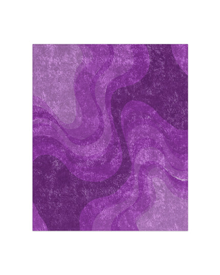 Wavey Purple Wavey 50" x 60" Crushed Velvet Blanket