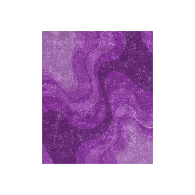 Wavey Purple Wavey 50" x 60" Crushed Velvet Blanket