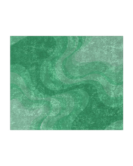 Mint Green Wavey 50" x 60" Crushed Velvet Blanket