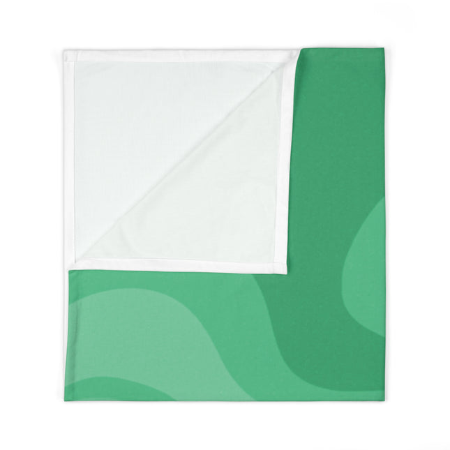 Mint Green Wavey Baby Swaddle 30″×40″ Blanket