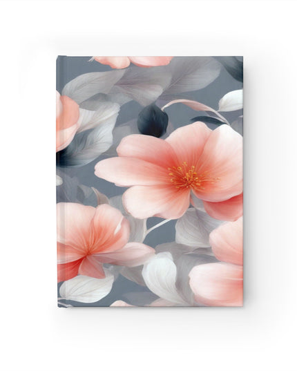 Red Blossom Floral Bunch Journal - 128 Blank pages, 5" x 7"