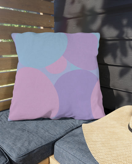 Pastel Purple and Mauve Patches 20" x 20" Outdoor Pillows