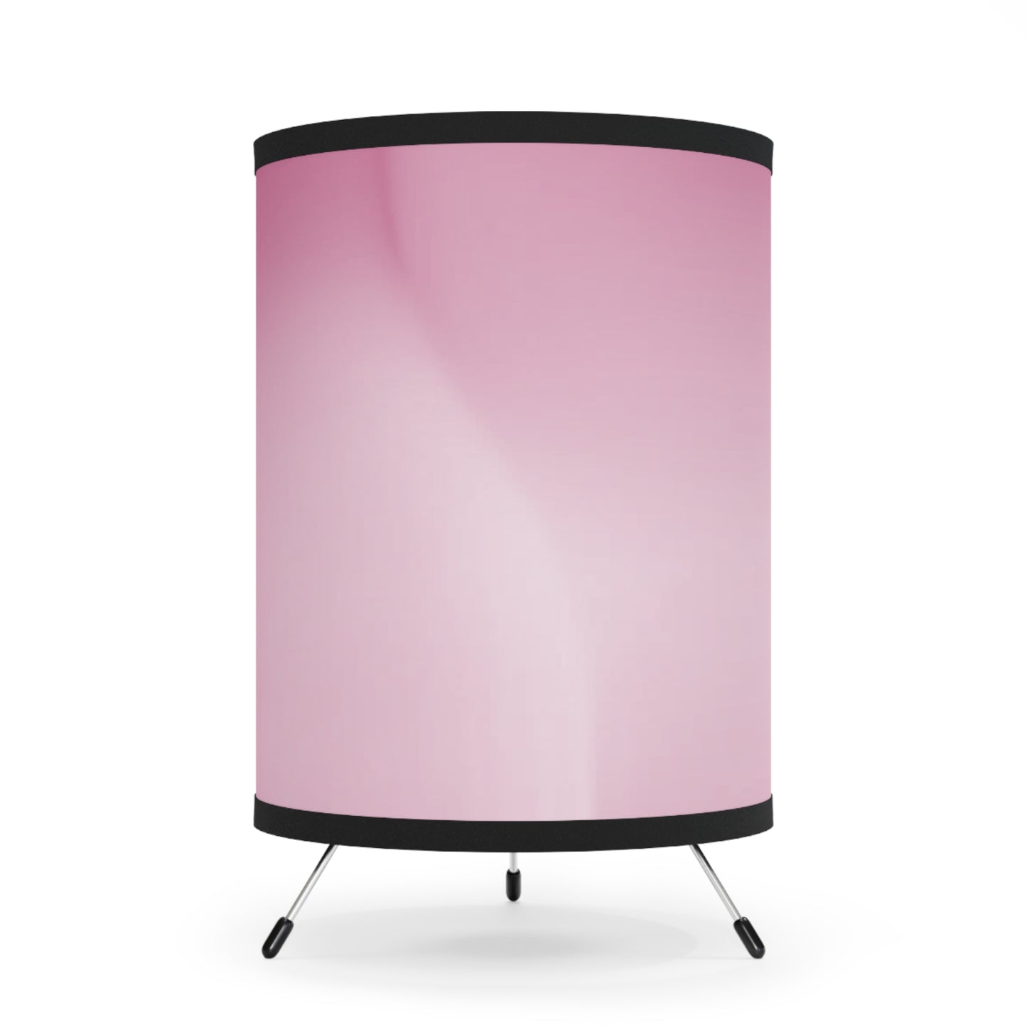 Pink Blush Fade Tripod Lamp with High-Res Printed Shade, US\CA plug