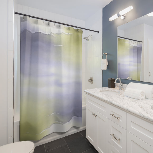 Lavender Sea Golden Fog Shower Curtains, 71" x 74"