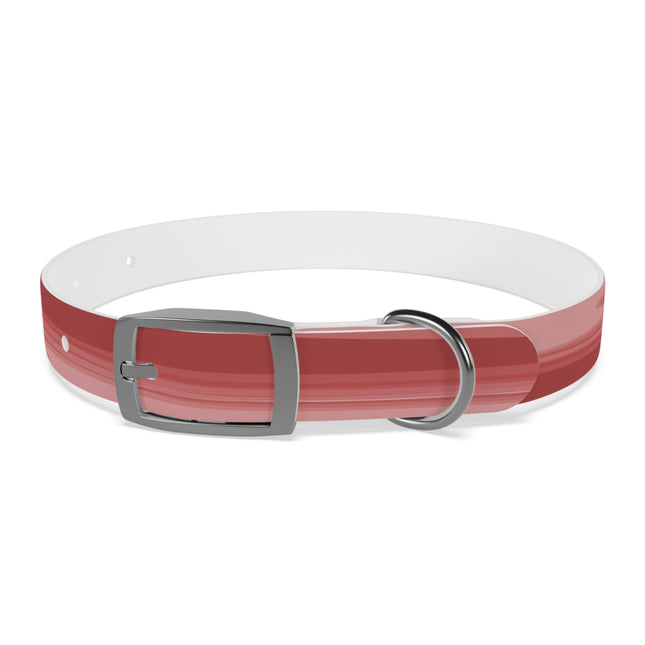 Power Red Wavey Small Dog Collar