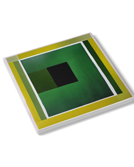 Alpha Shadow 4" x 4" Square Ceramic Coaster