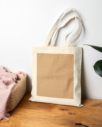 Tan Sunset Star-crossed Bodies Cotton Canvas Tote Bag