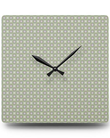 Olive Star-crossed Bodies Acrylic Wall Clock, Round or Square, 10.75" x 10.75"