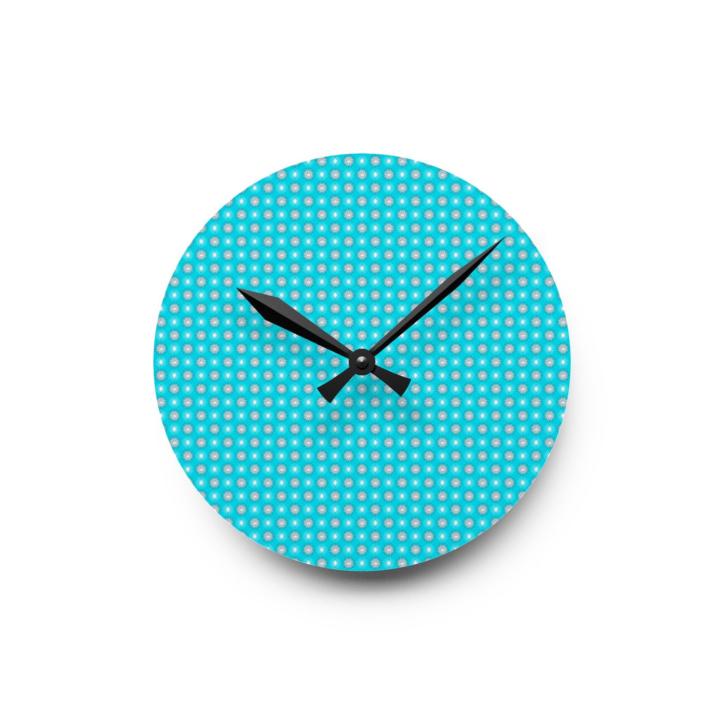 Tif Green Star-crossed Bodies Acrylic Round Wall Clock, 8" x 8"