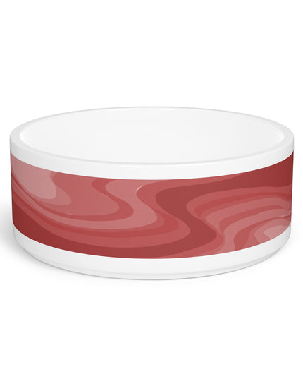 Power Red Wavey 16 oz Pet Bowl