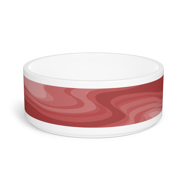 Power Red Wavey 16 oz Pet Bowl