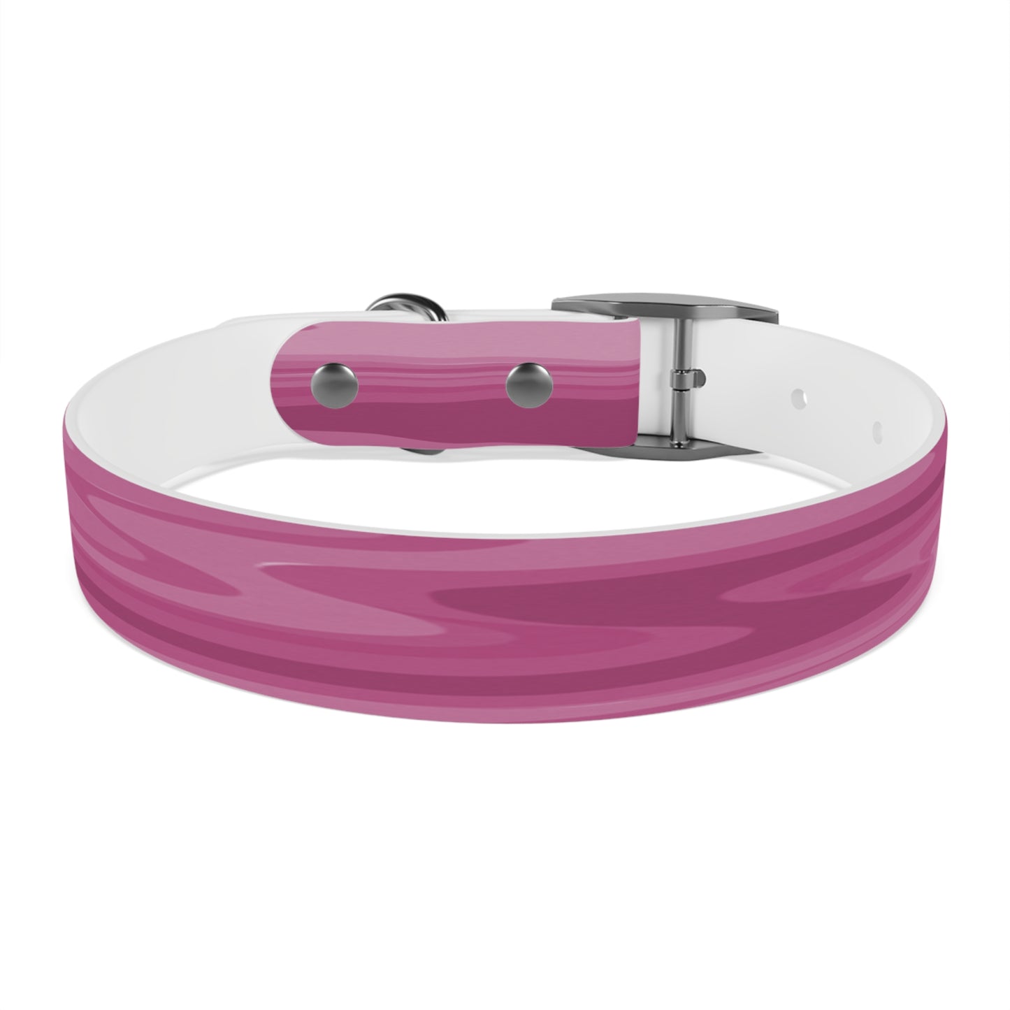 Pinky Mauve Wavey Medium Dog Collar
