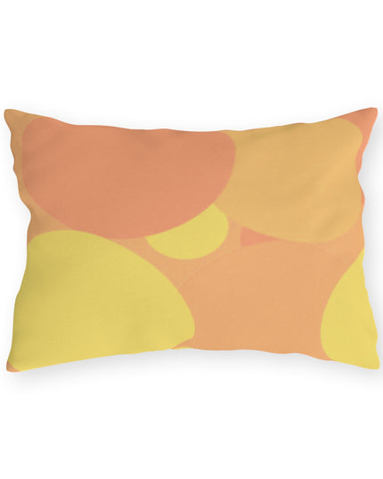 Pastel Bright Oranges Patches 20" x 14" Outdoor Pillow