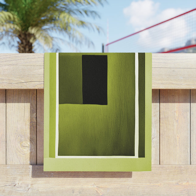 Lemongrass Shadow Beach Towel, 18" x 27"