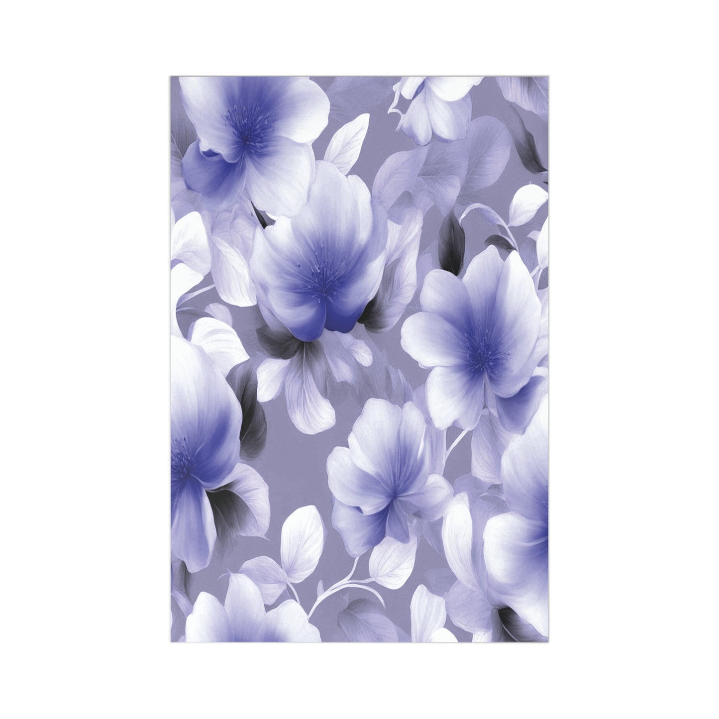 Indigo Blossom Floral Bunch Postcards (7 pcs)