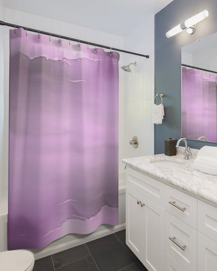 Dark Pink Sea Amethyst Fog Shower Curtains, 71" x 74"