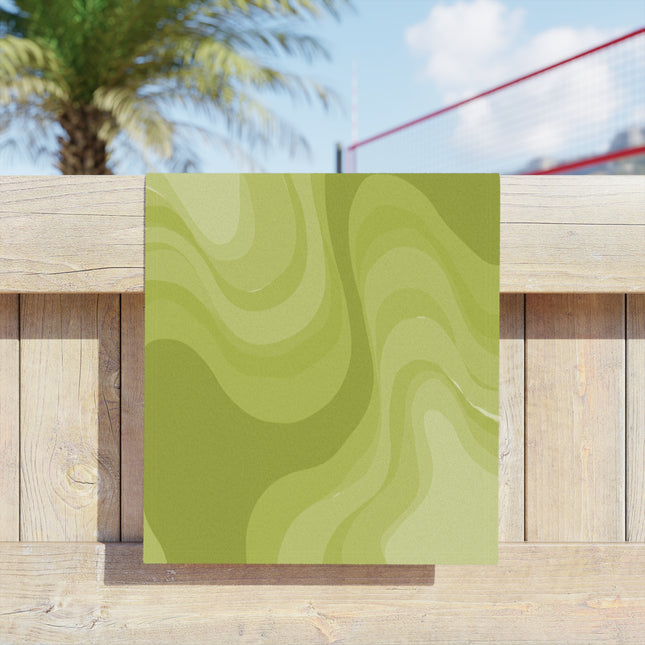 Lemon Wavey Beach Towel, 18" x 27"