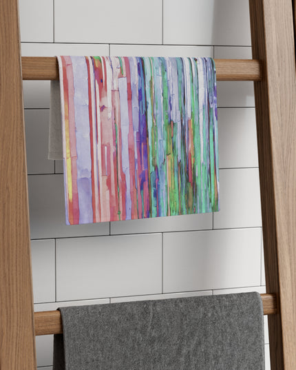 Striped Pastels Rally Towel, 11" x 18"