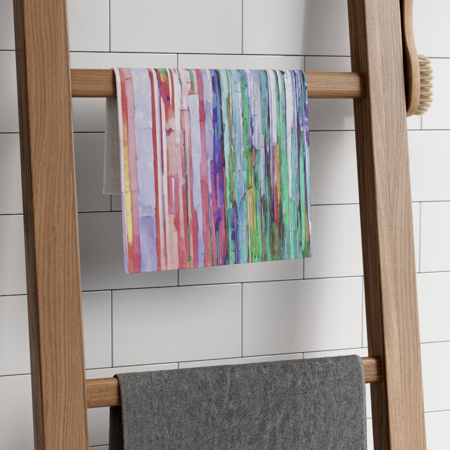 Striped Pastels Rally Towel, 11" x 18"