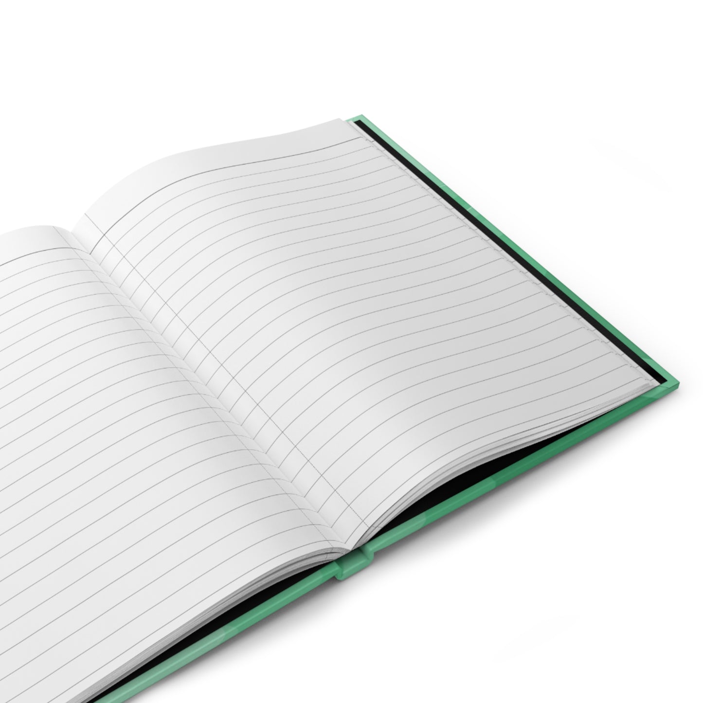 Mint Green Wavey 5.75" x 8" Hardcover Journal Matte with 150 lined pages