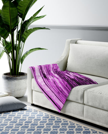 Striped Powder Lavender Baby Swaddle 30″×40″ Blanket