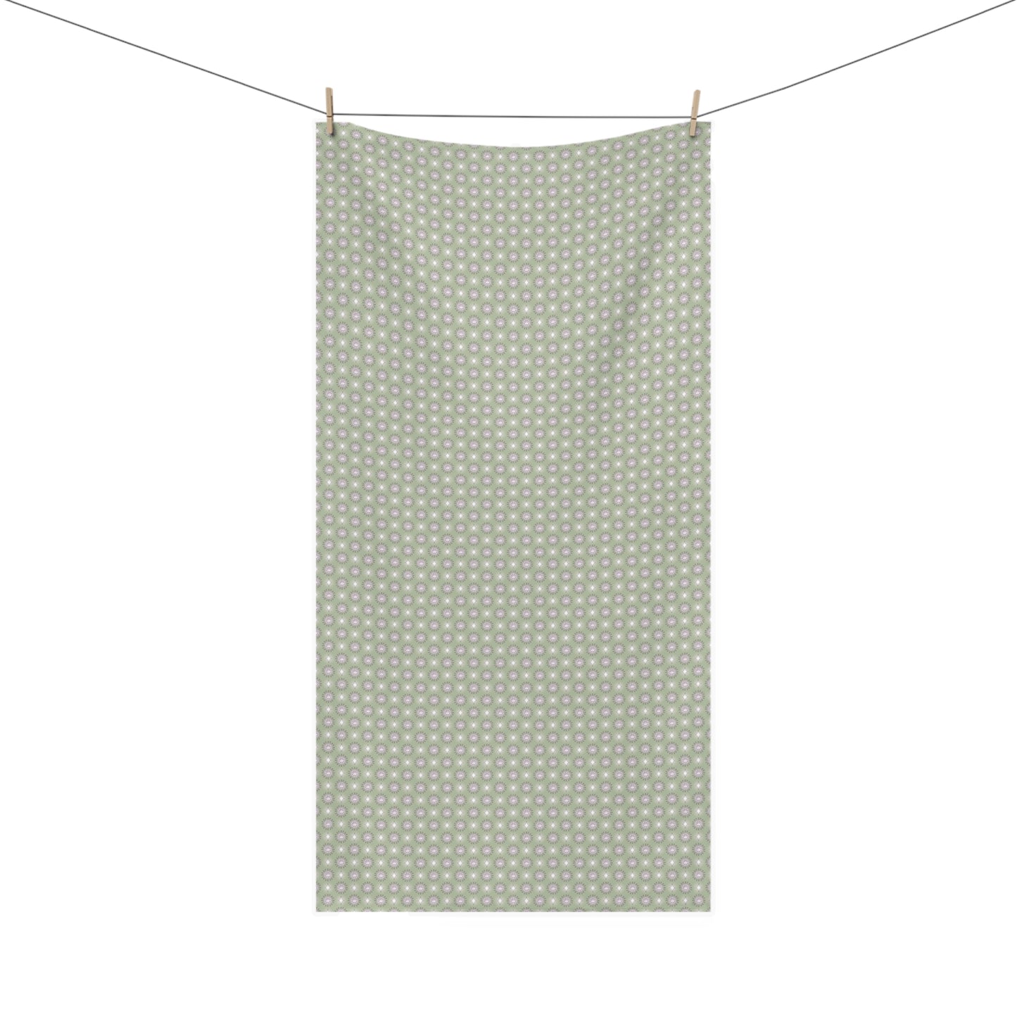 Olive Star-crossed Bodies Mink-Cotton Towel (50% polyester, 50% cotton),  30" x 60"
