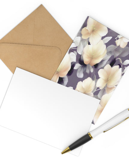 White Blush Floral Bunch Postcards (7 pcs)