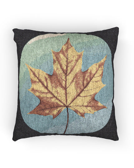 Alpha Maple Leaf Woven Pillow, 17" x 18"