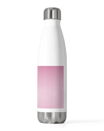 Pink Blush Fade 20oz Insulated White Water Bottle