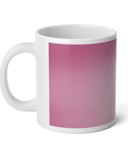 Pink Blush Fade 20 oz White Glossy Jumbo Mug