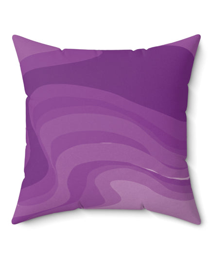 Wavey Purple Wavey 20" x 20" Faux Suede Square Pillow
