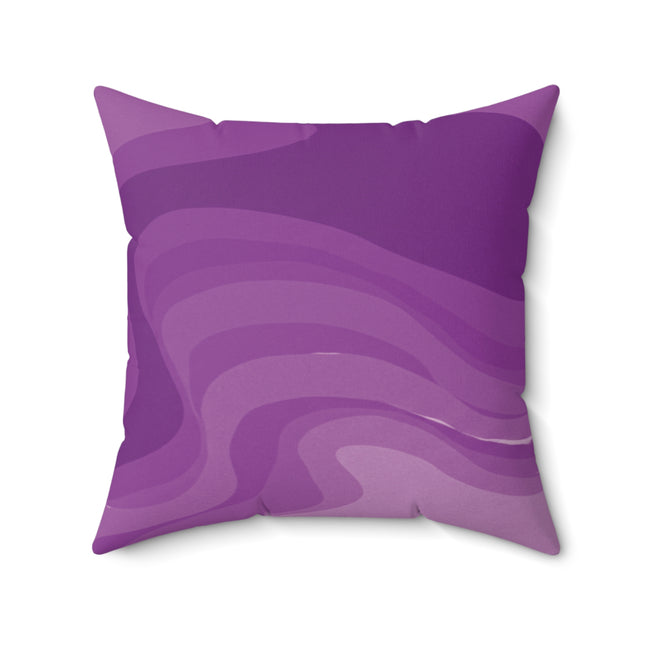 Wavey Purple Wavey 20" x 20" Faux Suede Square Pillow